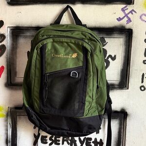 Green and Black Men's Backpack